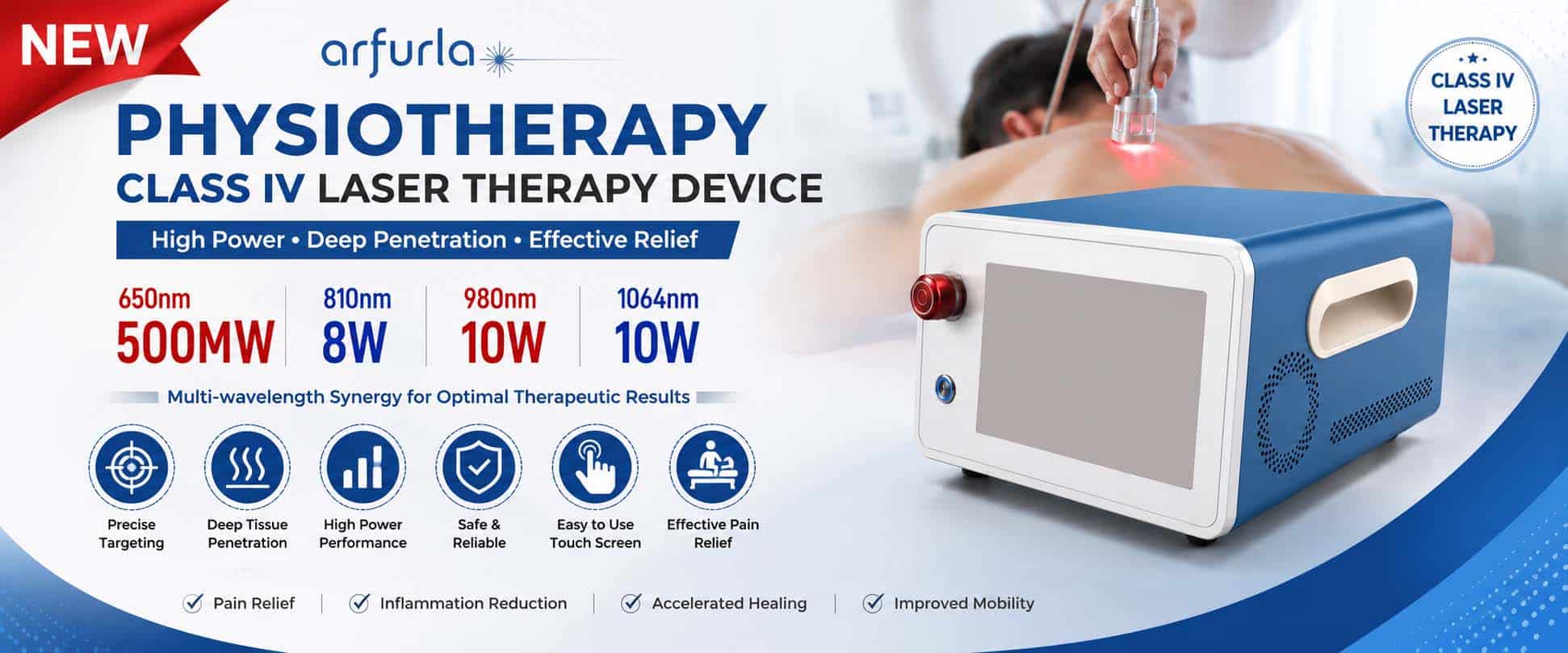 810 980nm diode laser machine for pain relief physiotherapy veterinary laser
