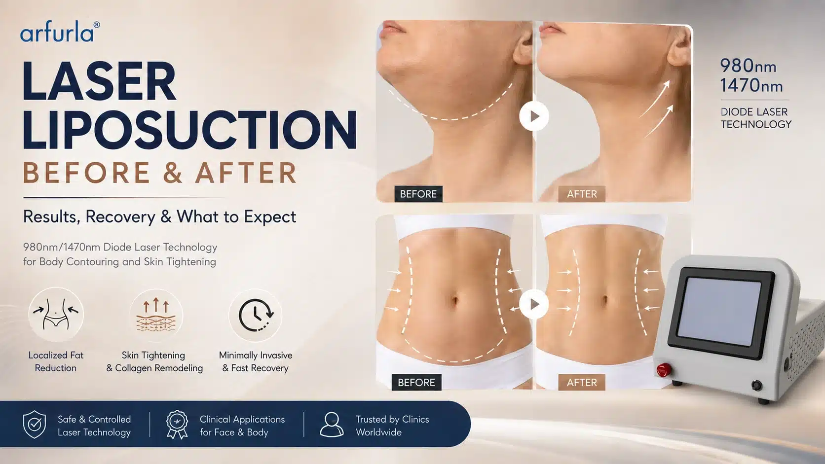 laser liposuction before and after results